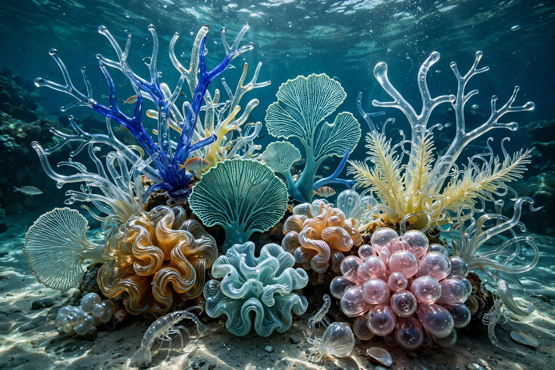 Blown Glass Coral Reef